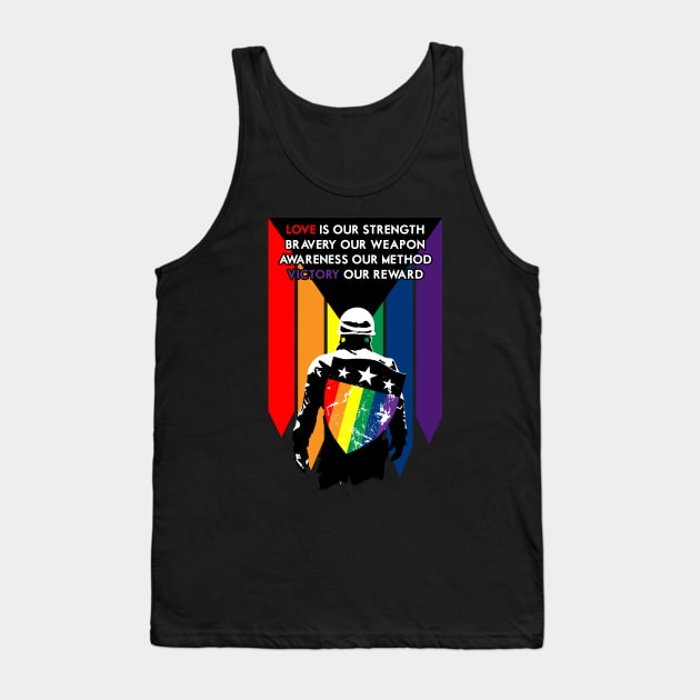 Rainbow Soldier Tank Top by Eldritch Tree